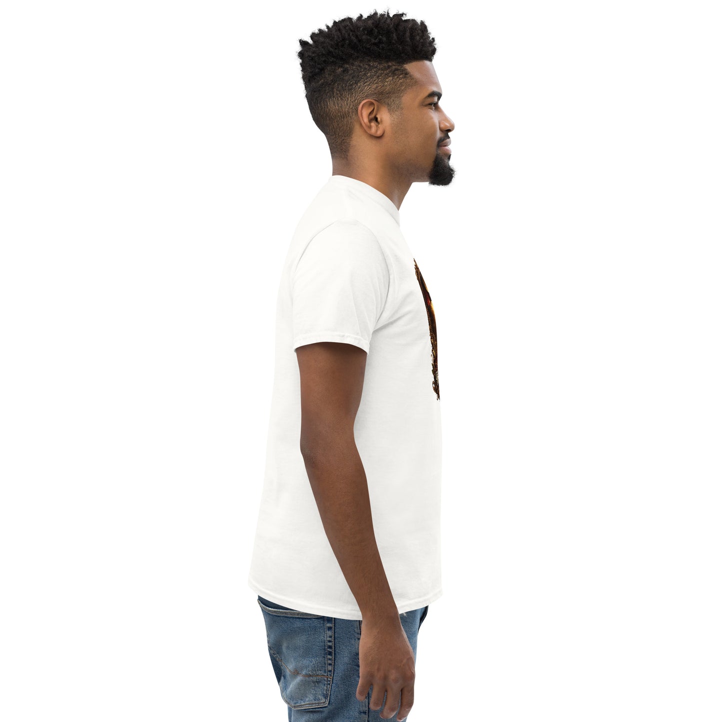 White unisex classic T-shirt by The Dark Hour Coffee Company, featuring a simple, comfortable fit and casual style.